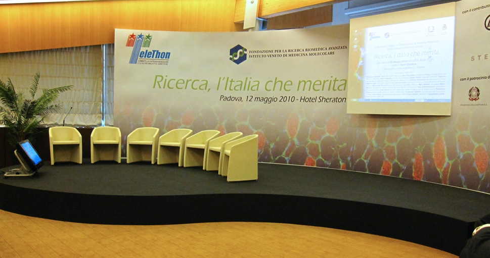 Realizzazione palco per evento Telethon